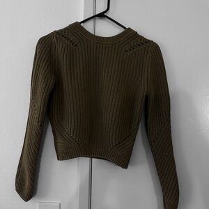 Olive Knitted Sweater